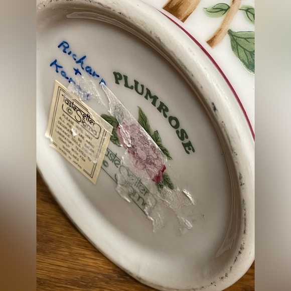 Vintage Taste Setter Sigma PLUMROSE by Gail Levitis Floral Vase Jar 7 1/2" Tall - Picture 4 of 11